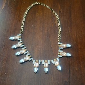 |H&M Jewelry | Gray/Pink/Gold Necklace|